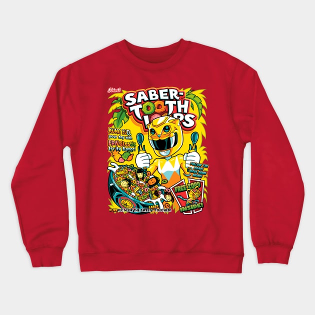 Sabertooth Loops Crewneck Sweatshirt by PrimePremne